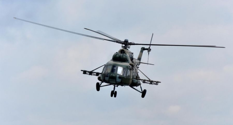 Украинские военные со сбитого вертолета Ми-8 поблагодарили Россию за спасение