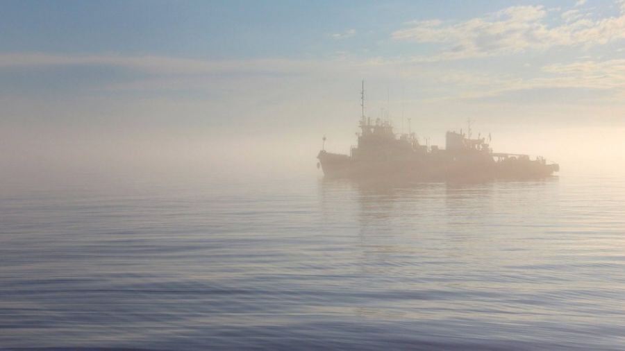 У заминированного побережья Украины были замечены три неопознанных боевых корабля