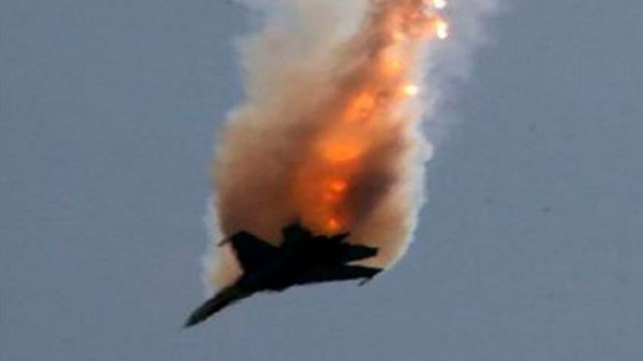 Российский штурмовик Су-25 потерпел крушение под Марьинкой