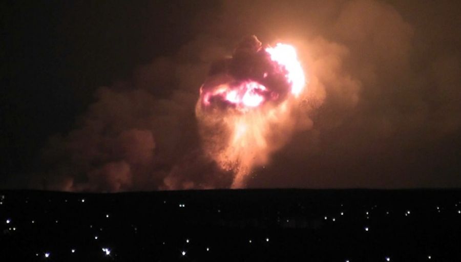 Вспышка от сильнейшего ракетного удара по объектам ВС Украины озарила весь Харьков
