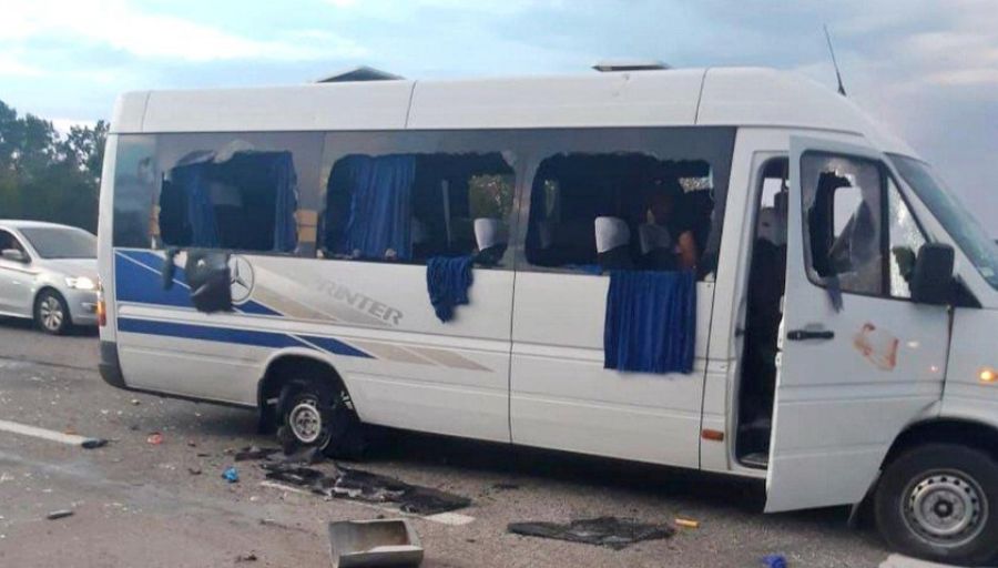 В Херсонской области националисты расстреляли автобус с мирными гражданами