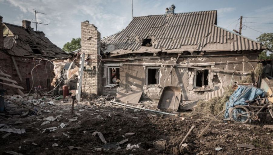 "Русская Весна" опубликовали видео разрушенного посёлка Врубовка в ЛНР