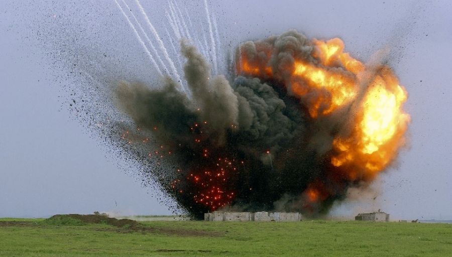 Подрыв САУ 2С7 "Пион" ВСУ при осуществлении выстрела попал на видеозапись