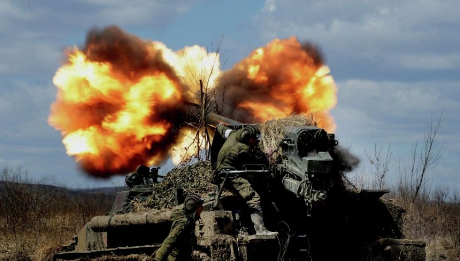 Освобождение Донбасса: Союзные силы ведут огонь по противнику на артёмовском направлении