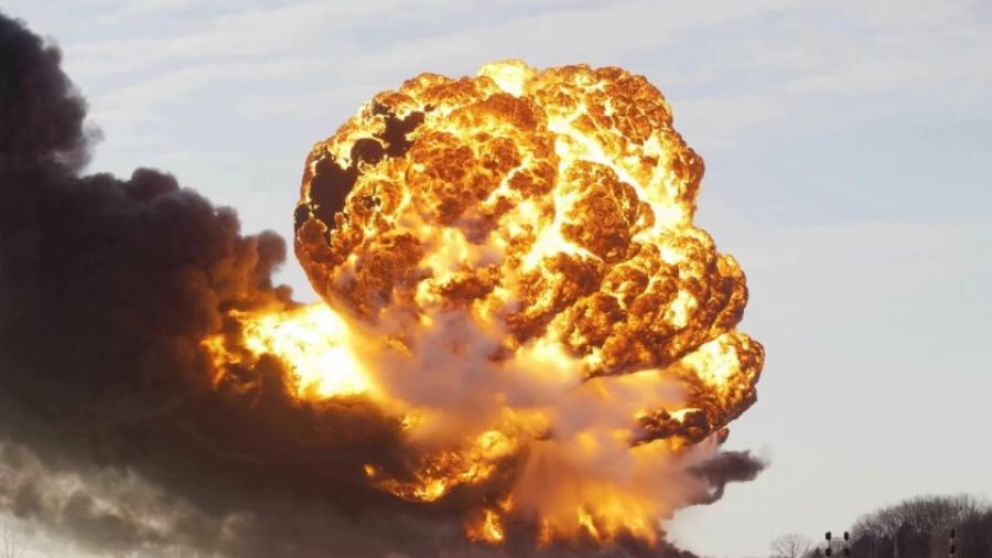 ВС России нанесли удар БПЛА-камикадзе "Герань-2" по военным объектам ВС Украины в Киеве