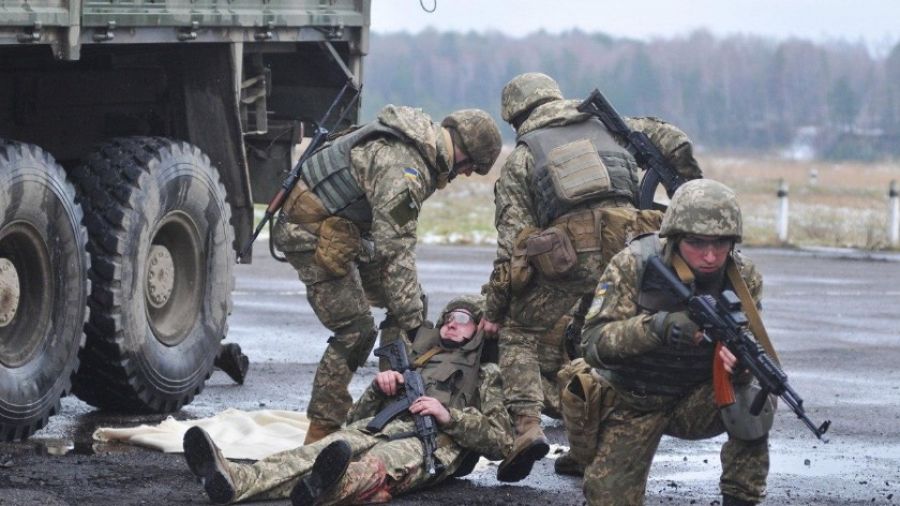 Военнослужащие ВСУ засняли на видео ожесточенный бой с ЧВК "Вагнер" в районе Артемовска