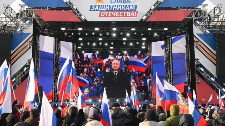 «Ъ»: в «Лужниках», где 22 февраля выступил Владимир Путин, все разыграли по нотам