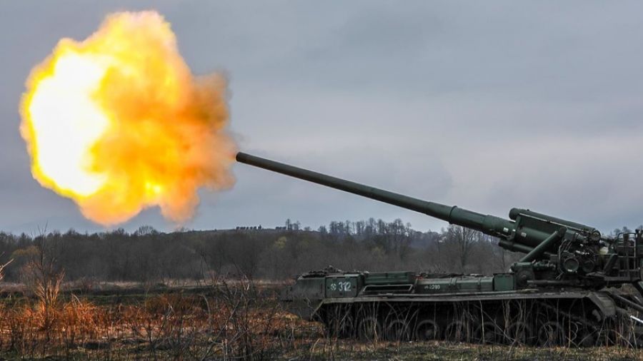 Минобороны РФ показали кадры работы мощнейшего в мире миномета САУ «Тюльпан» в зоне СВО