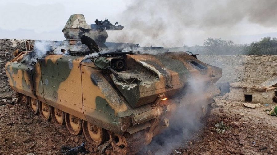 Разведчики спецназа ДНР уничтожили американский БТР М113 и боевиков