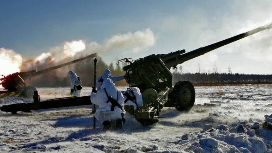 РВ: Артиллеристы ВС РФ поливают противника огнем из "Градов" на Марьинском направлении