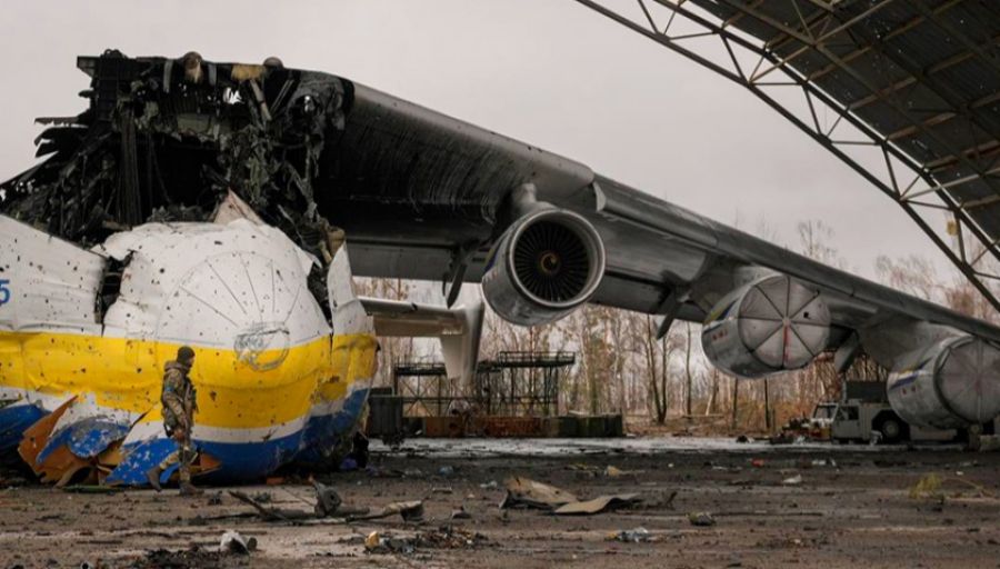 ВСУ окончательно разрушили повреждённый в результате боев украинский самолет Ан-225 "Мрия"