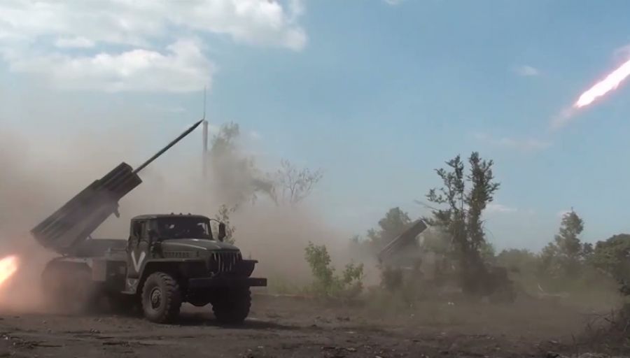 РВ: Огненный «Град» на головы ВС Украины и расчеты РСЗО в боях на Украине
