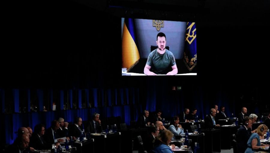 В Китае раскритиковали выступление президента Украины Зеленского на саммите НАТО
