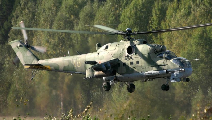 Avia.pro: вертолёт Ми-24 смог чудом уклониться от зенитной ракеты