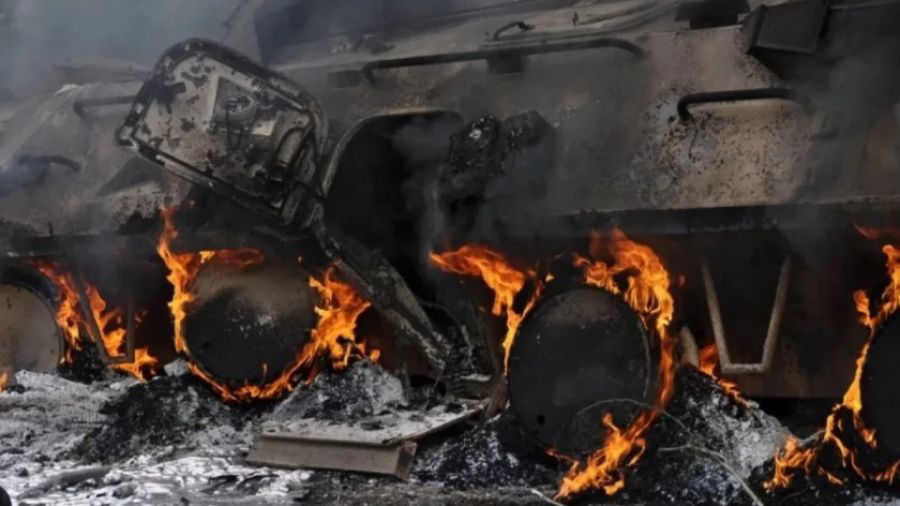 RV: Появились кадры уничтожения техники ВСУ на северском направлении у флангов Артемовска