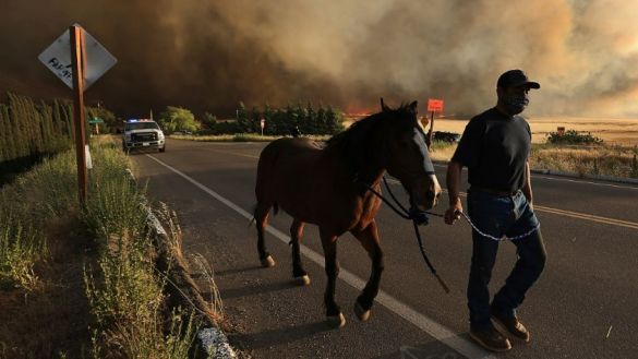Растущий лесной пожар в Калифорнии, охвативший 14 000 акров, вынуждает жителей эвакуироваться