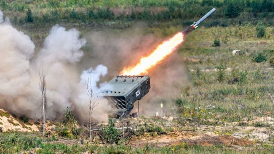 Украина.ру показала кадры боевой работы ТОС "Солнцепек" под Кременной