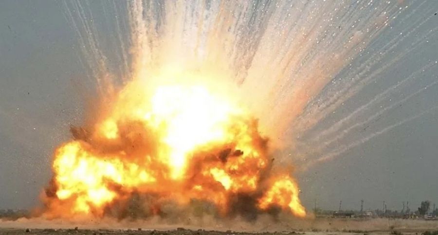 Avia.pro: 7 одновременных взрывов термобарических ракет снял на видео беспилотник