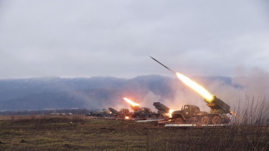 Артиллерия ВС РФ наносит удары по подразделениям гвардии наступления ВСУ под Артемовском