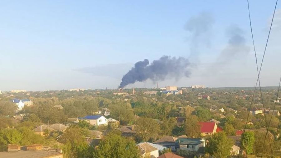 Рожин опубликовал видеокадры результатов удара ВС России по части ВСУ в Хмельницком