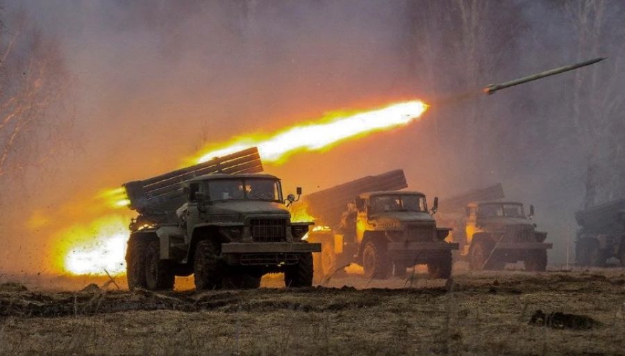 Минобороны РФ: Расчеты РСЗО "Град" ЛНР нанесли мощный удар по укрепрайонам боевиков ВСУ