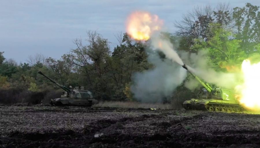 РВиА РФ уничтожили ДОТ и САУ ВСУ корректируемыми артиллерийскими боеприпасами «Краснополь»