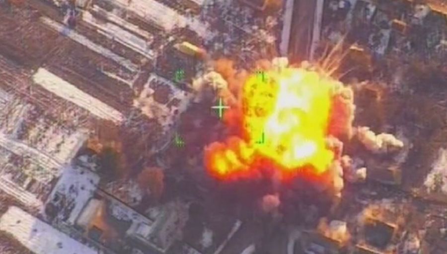 Появились кадры уничтожения колоны ВСУ дронами "Куб" в Угледаре