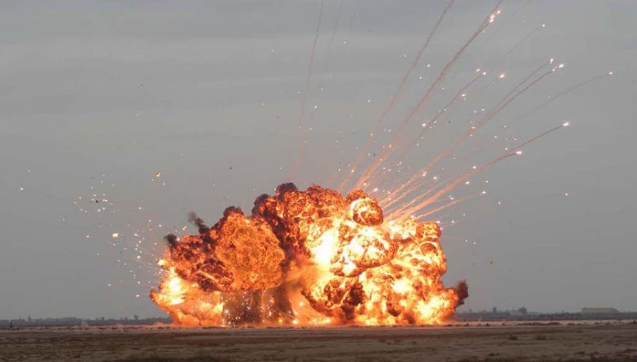 "РВ" показала кадры мощного взрыва на объекте противника в Днепропетровской области