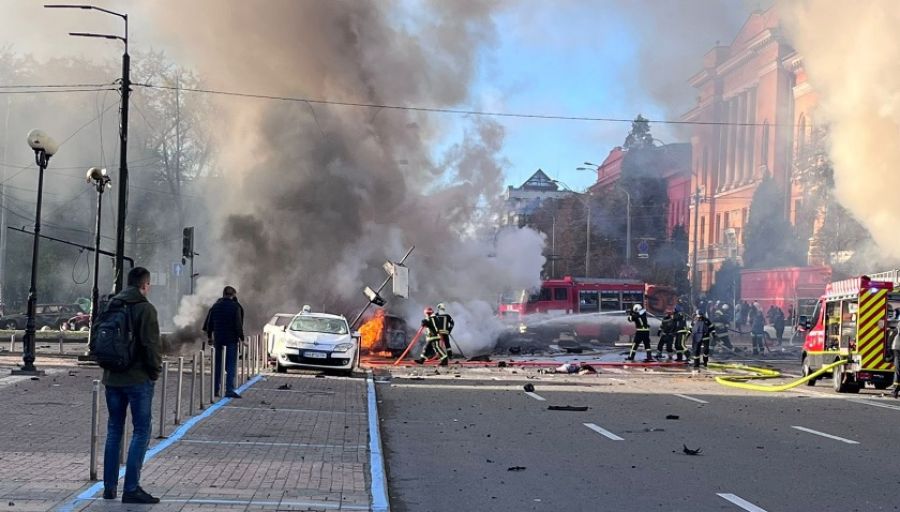 В Сети опубликовали карту взрывов на Украине 10 октября