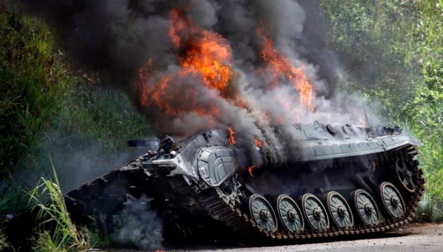 ВС РФ уничтожили колонну австралийских броневиков Bushmaster PMV ВСУ в зоне СВО на Украине