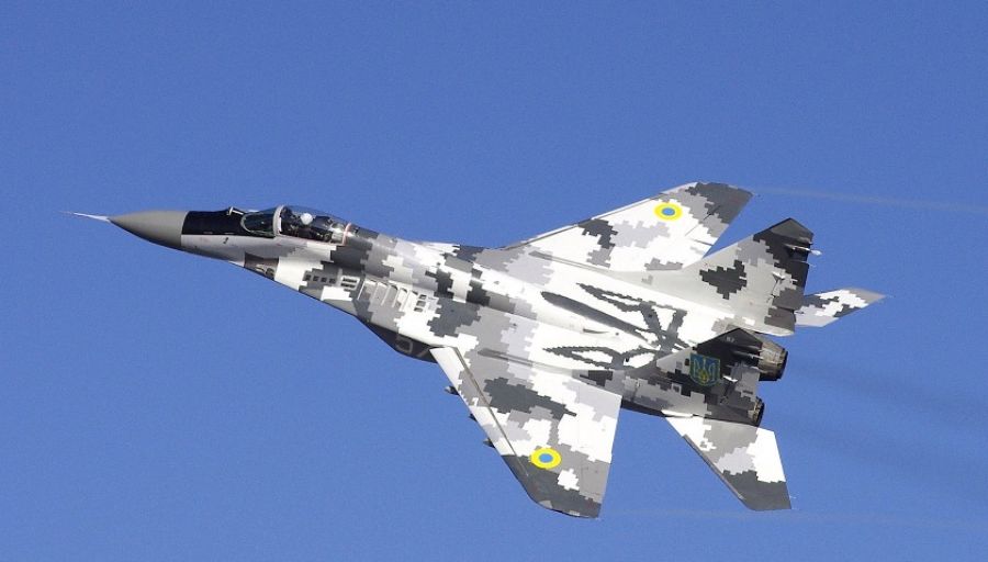МиГ-29 ВВС Украины разбился при попытке сбить иранский БПЛА-камикадзе "Герань-2" ВС РФ