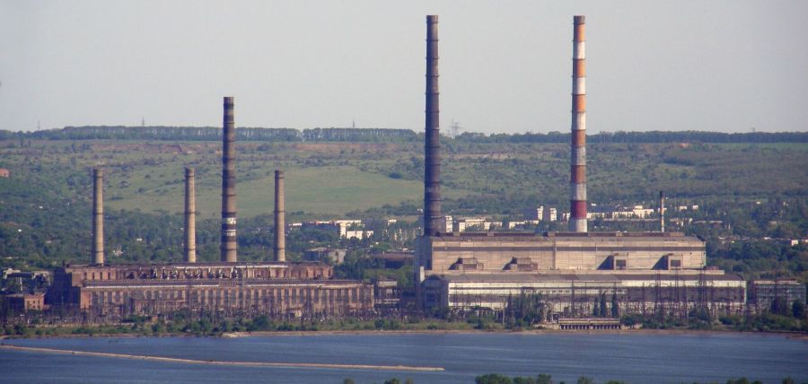 Славянская теплоэлектростанция на Украине остановилась из-за отсутствия угля