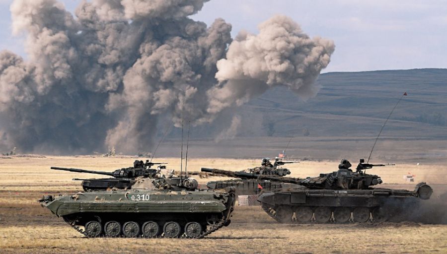 Опубликованы кадры уничтожения опорника ВСУ под Северском танкистами "Отважных" ВС РФ