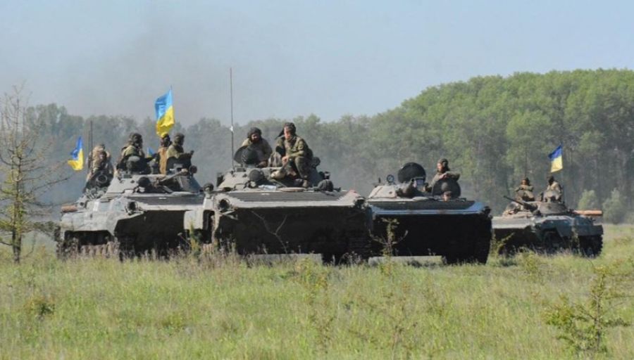 Украинский танк Т-64 был уничтожен при попытке форсировании реки Оскол